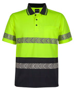 6HSST JB'S HV S/S SEGMENTED TAPE POLO