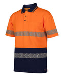 6HSST JB'S HV S/S SEGMENTED TAPE POLO