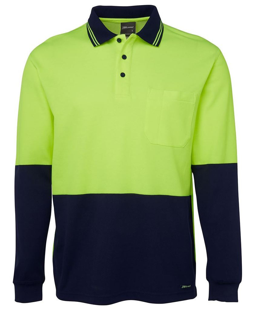 6HPL JB'S HV L/S COTTON BACK POLO