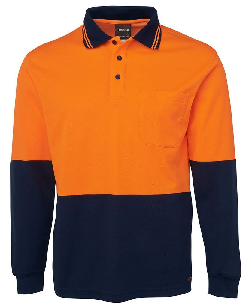 6HPL JB'S HV L/S COTTON BACK POLO