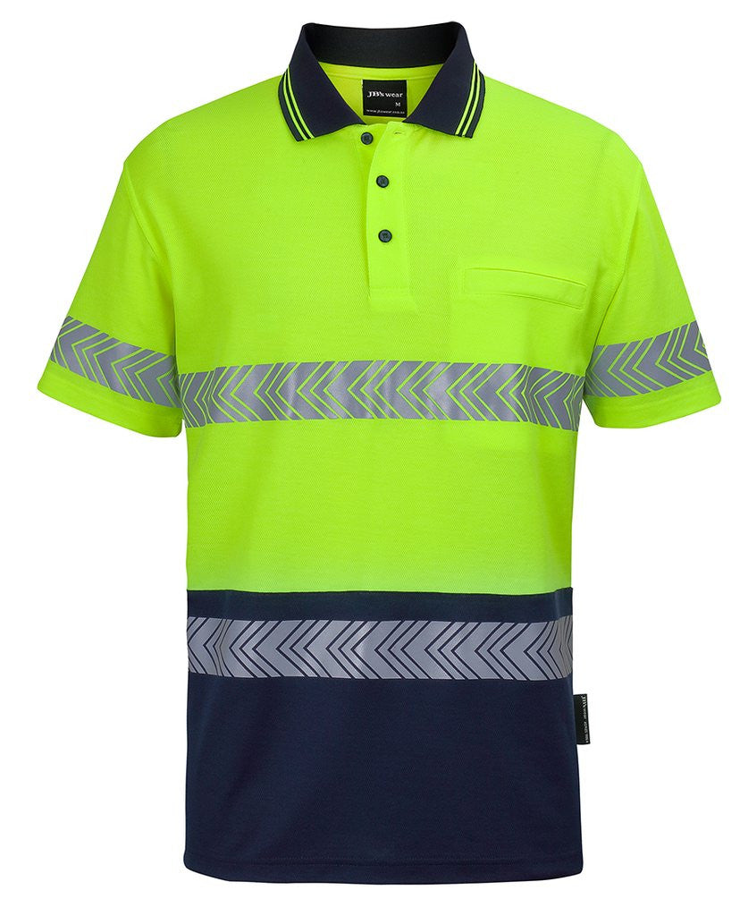 6HMSS JB'S HV S/S D+N C/BACK SEGMENTED TAPE POLO