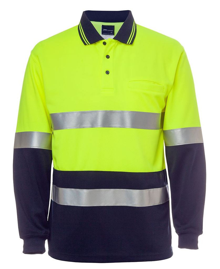 6HMCB JB'S HV L/S (D+N) COTTON BACK POLO