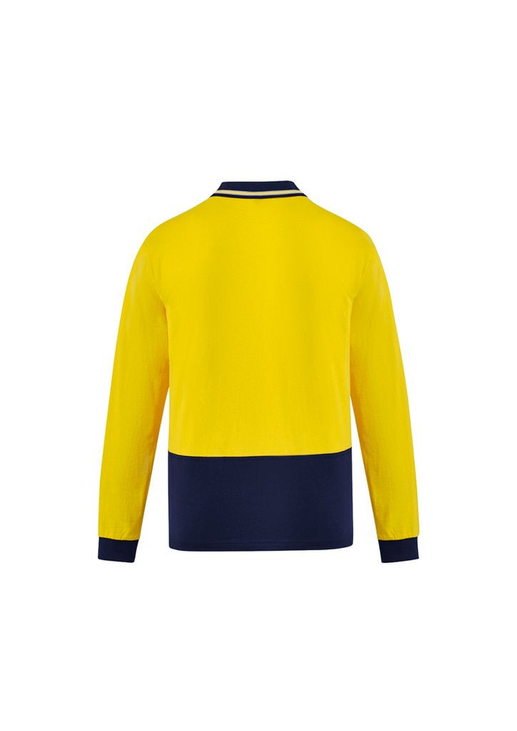 ZH430 SYZMIK MENS 100% COTTON LONG SLEEVE WORK POLO SHIRTS