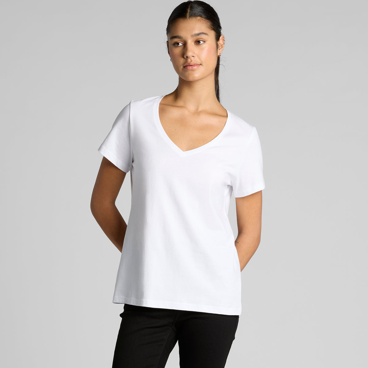 AS Colour Women's Maple V Neck Tee - 4023